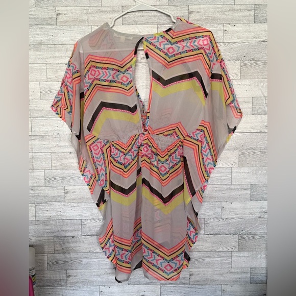 Miken Swimsuit CoverUp with Neon colors - Picture 4 of 7